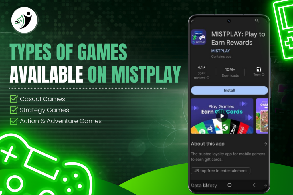 Types of Games Available on Mistplay